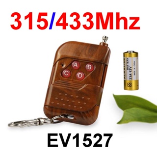 [พร้อมส่ง] Ev1527 รีโมตคอนโทรลไร้สาย 4 ปุ่ม 315Mhz 433Mhz สําหรับประตูโรงรถ ประตูยก