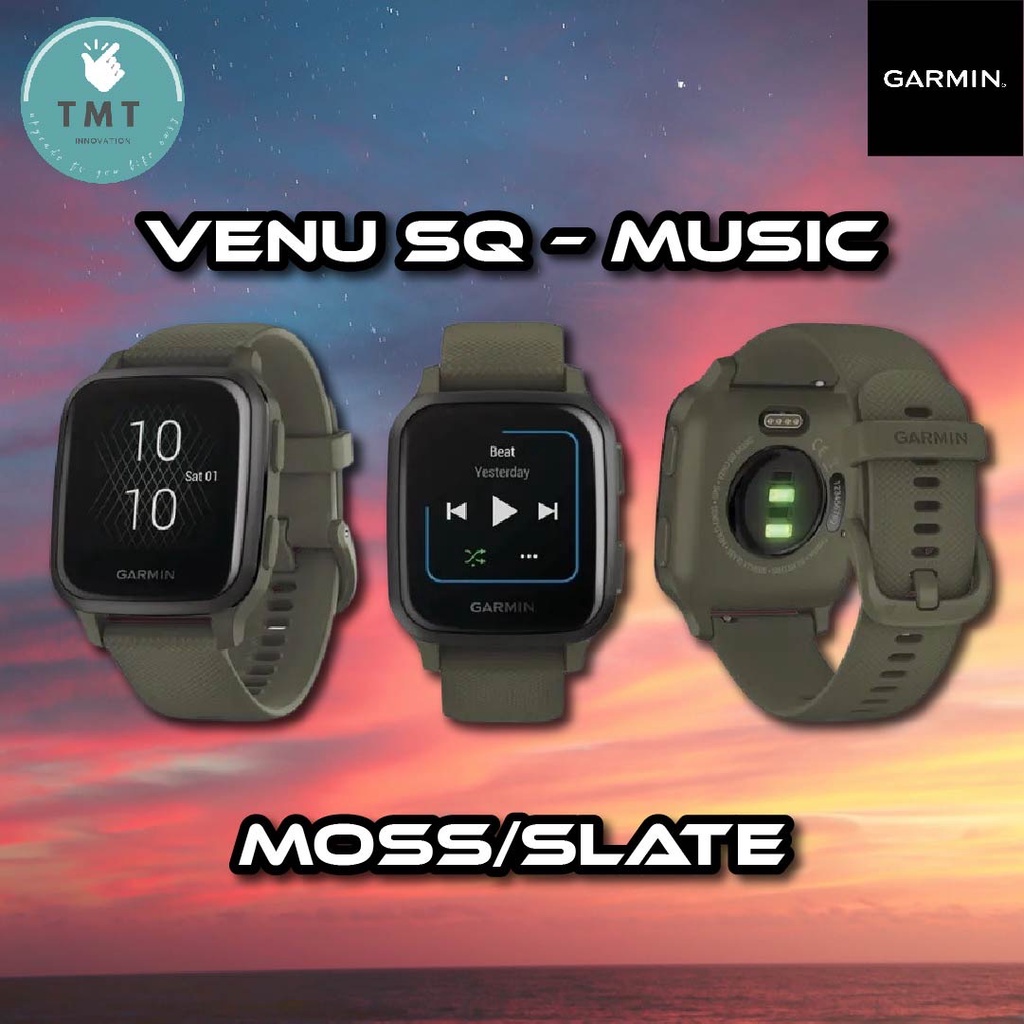 Garmin Venu SQ Music นาฬิกามี GPS วัด Pulse Ox HR ความเครียด รองรับภาษา
