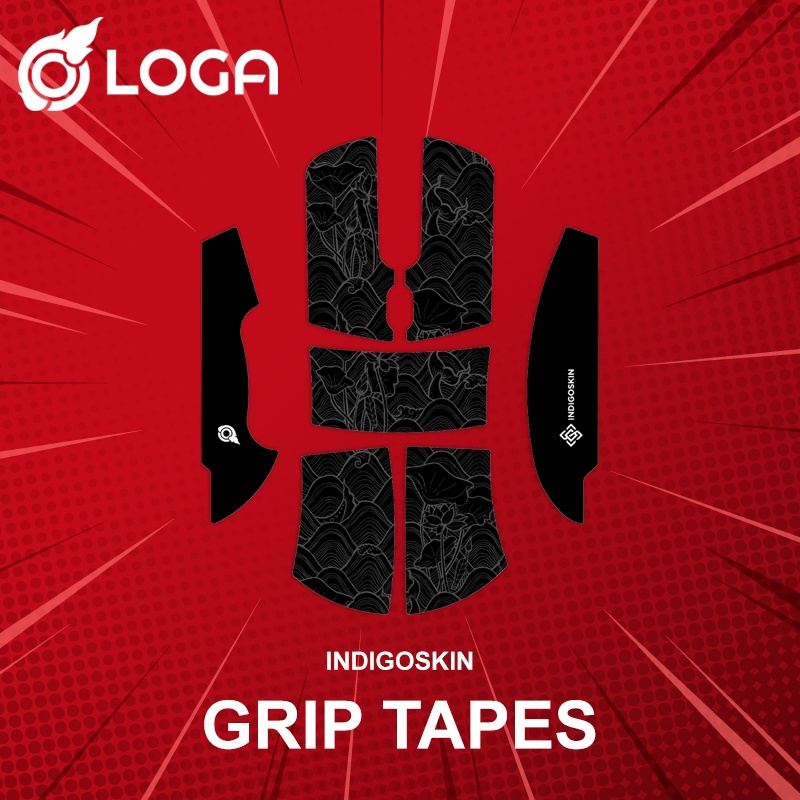 แผ่นกันลื่น LOGA Premium mouse skins (Grip tapes) : Indigoskin edition