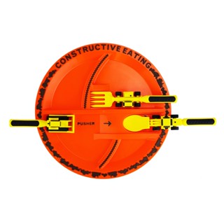 เซ็ตจานช้อนสำหรับเด็ก-รถ แบรนด์ constructive eating จากสหรัฐ…