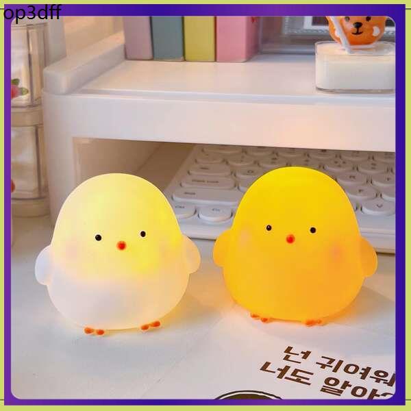 ไฟในห้อง №1 Creative Red Night Light น่ารักเป็ดไก่ห้องนอนโคมไฟ