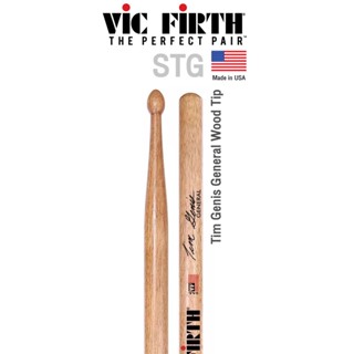 Vic Firth® STG ไม้กลอง Tim Genis หัวไม้ Hickory ( Tim Genis Drumsticks ) ** Made in USA **