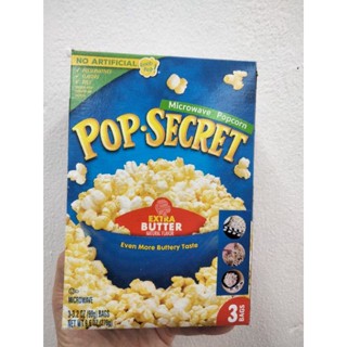 Pop Secret Extera Butter Popcorn เมล็ดข้าวโพดดิบรสเนยเข้มข้น สำหรับไมโครเวฟ 270g.