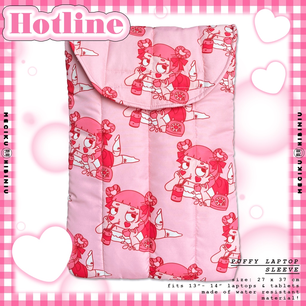 Hotline Puffy Laptop Sleeve - ป้าฮิบินิว