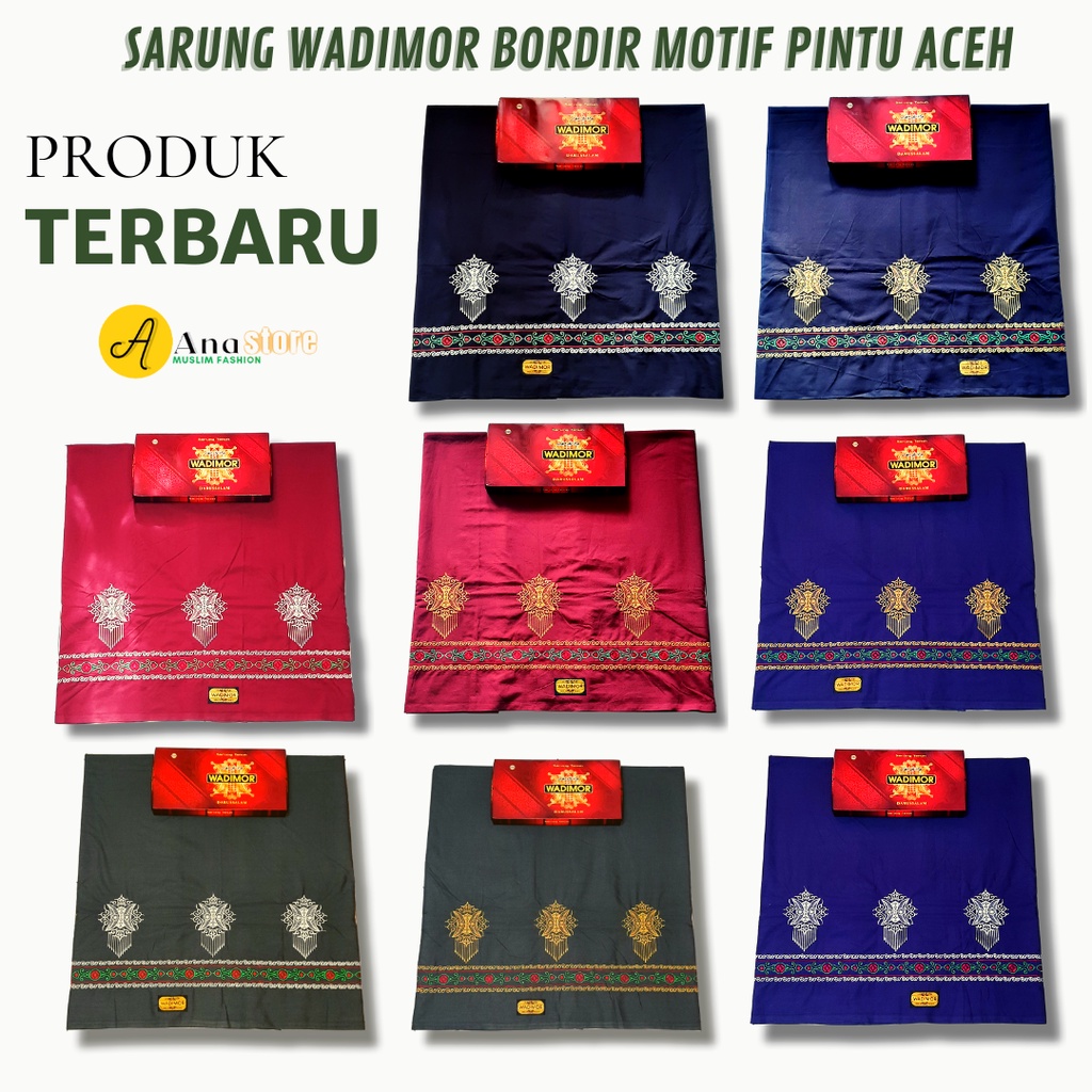 ANA STORE - Wadimor Sarong Color ปัก Aceh Door Motif ผู้ใหญ่ผู้ชายผู้หญิง