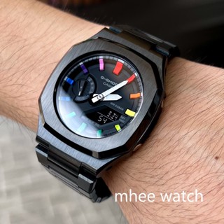 G-Shock Black Nautilus Steel Rainbow Dial