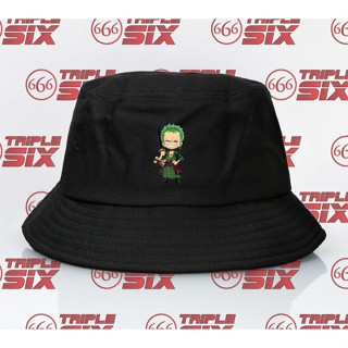 หมวกบักเก็ต พรีเมี่ยม ลายการ์ตูนวันพีช RORONOA ZORO CHIBI CUCI GUDANG