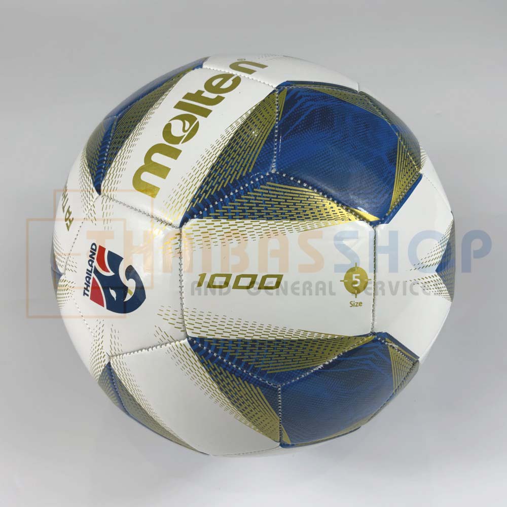 (ของแท้ 100%) ลูกฟุตบอล เบอร์5 ลูกบอล molten F5A1000-TH หนังเย็บ เบอร์5