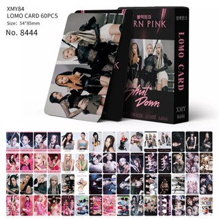 แบล็กพิงก์ Blackpink Album Photocard LOMO Card ROSÉ LISA JENNIE Double-sided Card 60 ชิ้น/กล่อง