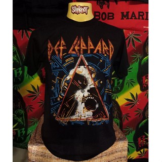 เสื้อยืดผ้าฝ้าย Sanc6 [XS-4xl] เสื้อยืดผ้าฝ้าย 100% พิมพ์ลาย Def Leppard No Side Seams Fitting Usa Label Rock Tour Rock