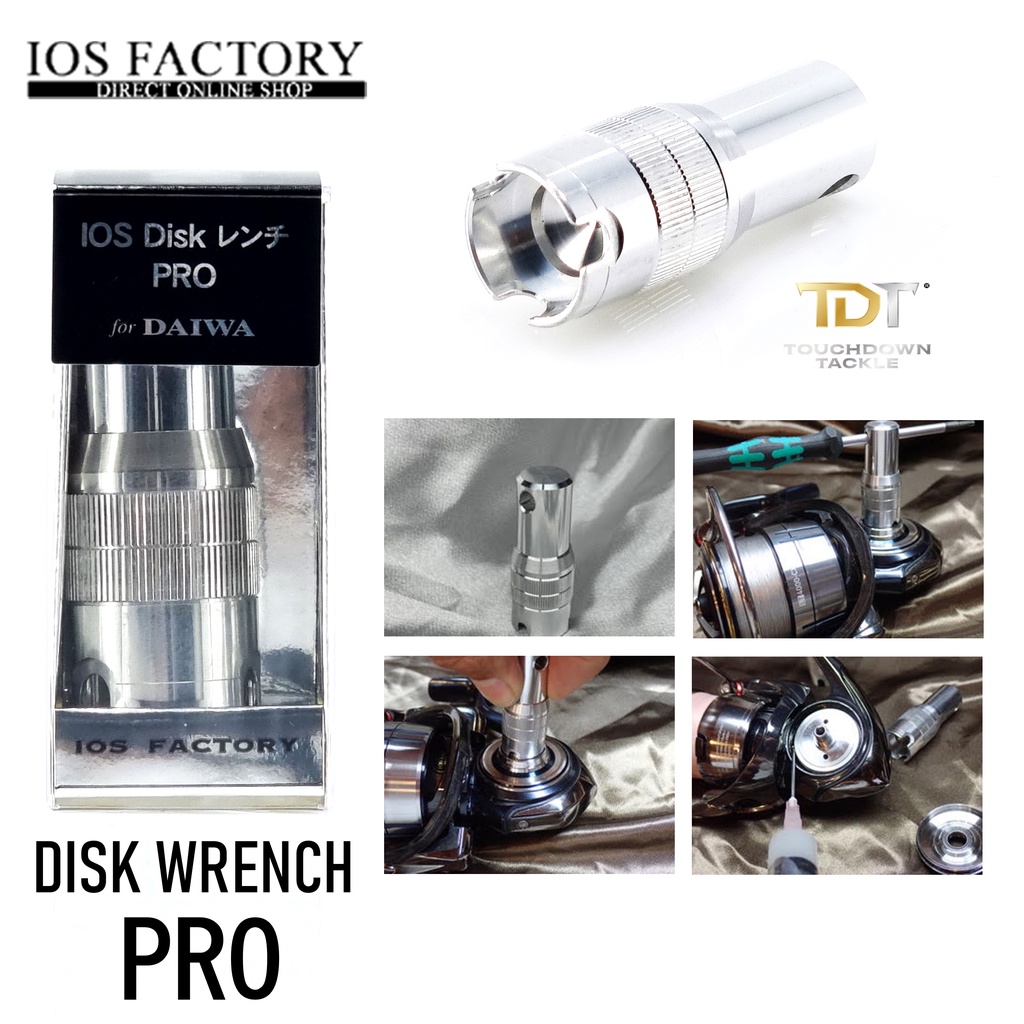 IOS-FACTORY DISK WRENCH PRO   *** ตัวถอดฝาข้าง DAIWA LT 1000-4000 MADE IN JAPAN 100% ***