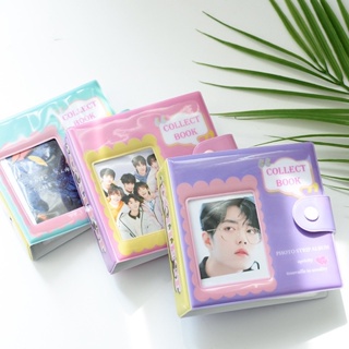 &lt;พร้อมส่ง&gt; อัลบั้มกระดุม Collect Book เติมไส้ • 2*3นิ้ว • มี 3 สี Instax mini รูปภาพ การ์ด สมุดภาพ โพลาลอยด์