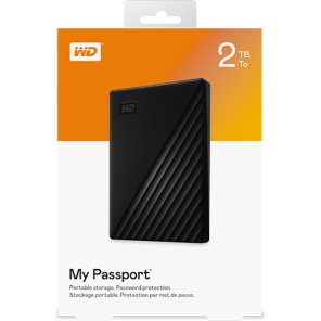 WD My Passport 2TB, Black, USB 3.0 [ External HDD ฮาร์ดดิสก์