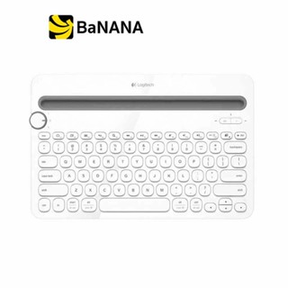 คีย์บอร์ดไร้สาย Logitech Bluetooth Keyboard Multi-Device K480 White (TH/EN) by Banana IT