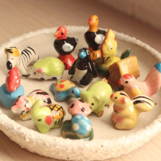 ตุ๊กตาเซรามิคจิ๋ว คละแบบ ปักกระถาง ตกแต่งสวน decorative ceramic small toys