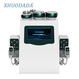 Multi-Function 6 In 1 40K Ultrasonic Cavitation Vacuum Radio Frequency Laser 8 Pads Lipo Laser Slimming Machine for Home