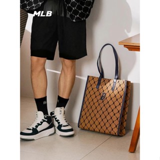 📢พร้อมส่ง 🌈ของแท้💯% กระเป๋าMLB  MONOGRAM SHOPPING BAG รุ่นใหม่ กระเป๋าถือNY กระเป๋าสะพายข้าง