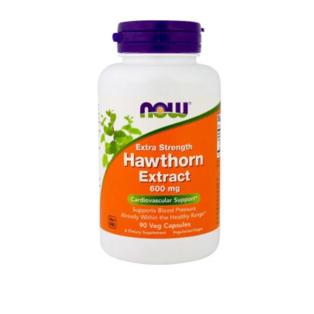 NOW Foods, Hawthorn Extract, Extra Strength, 600 mg, 90 Veg Capsules