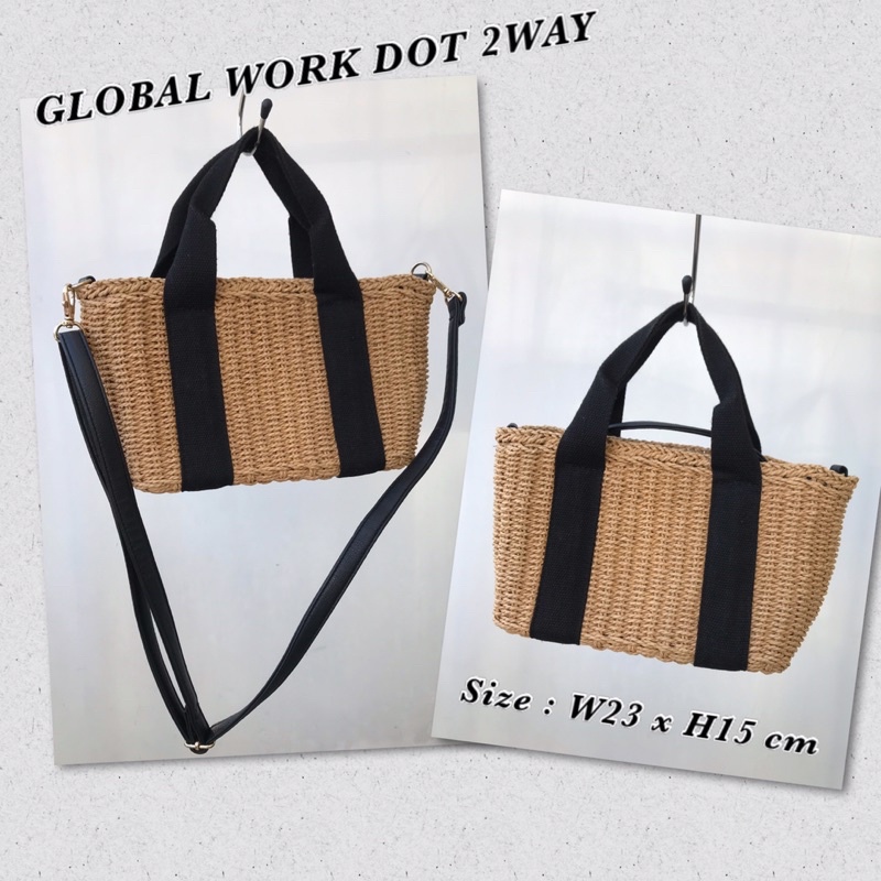 กระเป๋าญี่ปุ่นมือสองสภาพดี GLOBAL WORK นำเข้าจากญี่ปุ่น