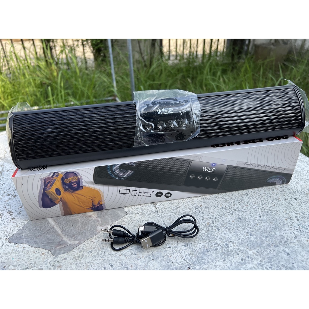 ลำโพง บลูทูธ WISE รุ่น 303 Wise speaker with LED ลำโพงพกพา soundbar มีไฟ LED