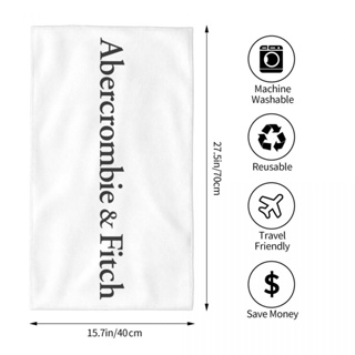 Abercrombie and Fitch (1) ผ้าขนหนู ทรงสี่เหลี่ยม ขนาด 70x40 ซม. สําหรับเล่นกีฬา โยคะ วิ่ง ฟิตเนส กลางแจ้ง