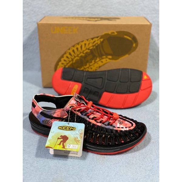 【Logo with KEEN】(งานเทียบแท้) รองเท้ารัดส้น ชาย หญิง (มีกล่อง)เชือกถักสาน รองเท้าเดินป่า