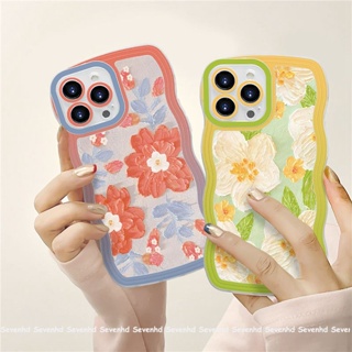 เคสโทรศัพท์มือถือ แบบนิ่ม ลายภาพวาดสีน้ํามัน รูปกราฟฟิตี้ และดอกไม้ ขนาดใหญ่ สําหรับ iPhone 14 13 12 11 Pro Max Xs Max Xr X 7 8 6 6s Plus