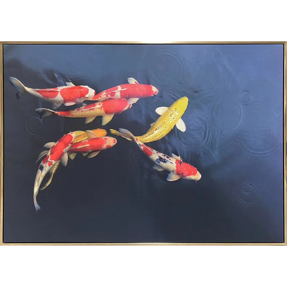 GlobalHouse COZY ภาพพิมพ์แคนวาสพร้อมกรอบ ปลาคราฟ 70x100x3.5ซม. POLITA-F01 สินค้าของแท้คุณภาพดี