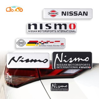 GTIOATO NISMO โลโก้รถ โลโก้ติดรถยนต์ โลโก้ ตราสัญลักษณ์ สติ๊กเกอร์โลโก้รถ โลโก้ติดรถยนต์สําหรับ สติ๊กเกอร์โลหะ Logo โลโก้ ของแต่งรถยนต์ แต่งรถยนต์ สำหรับ Nissan March Almera Kicks Note Qashqai Terra Sylphy Titan Navara X Trail