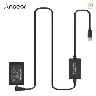 Andoer PD USB Type-C Cable to DR-E12 Dummy Battery DC Coupler LP-E12 Replacement for  EOS M2 M10 M50 M100 M200 Cameras