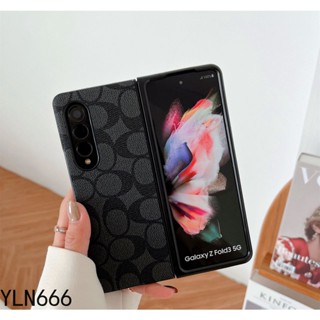 เคสโทรศัพท์มือถือหนัง PU ฝาพับ กันกระแทก หรูหรา สําหรับ Samsung Galaxy Z Fold 5 4 3 2 1 Galaxy Z Fold5