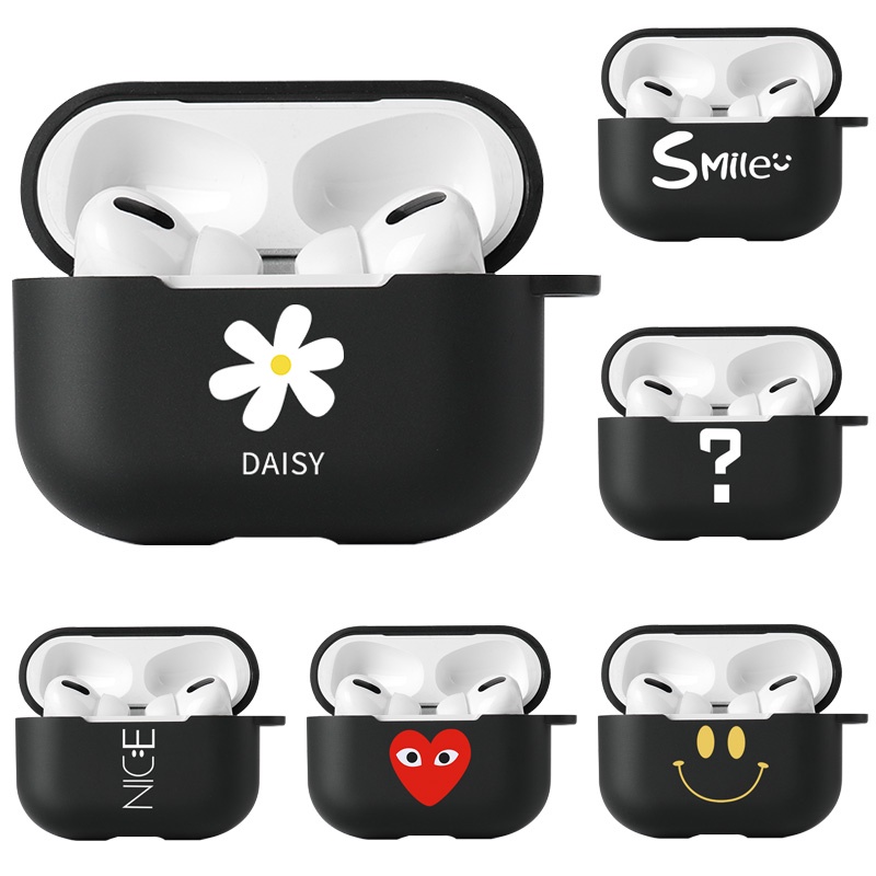 Compatible For สำหรับ AirPods 3 2 1 Pro Cover น่ารักรูปแบบเรียบง่ายซิลิโคนไร้สาย Bluetooth หูฟัง Cover