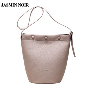 JASMIN NOIR Women PU Leather Crossbody Bag Lock Bucket  for Women Shoulder Bag