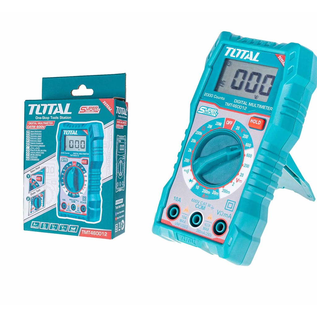 TOTAL  ดิจิตอล มัลติมิเตอร์ TMT460012 Digital Multimeter