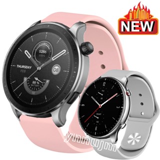 สายนาฬิกาข้อมือซิลิโคน อุปกรณ์เสริมสมาร์ทวอทช์ สำหรับ Huami amazfit GTR mini/ amazfit GTR 2E / Amazfit GTR 47mm 42mm / Amazfit GTR3 3 Pro สาย Amazfit GTR 4 GTR4 สาย