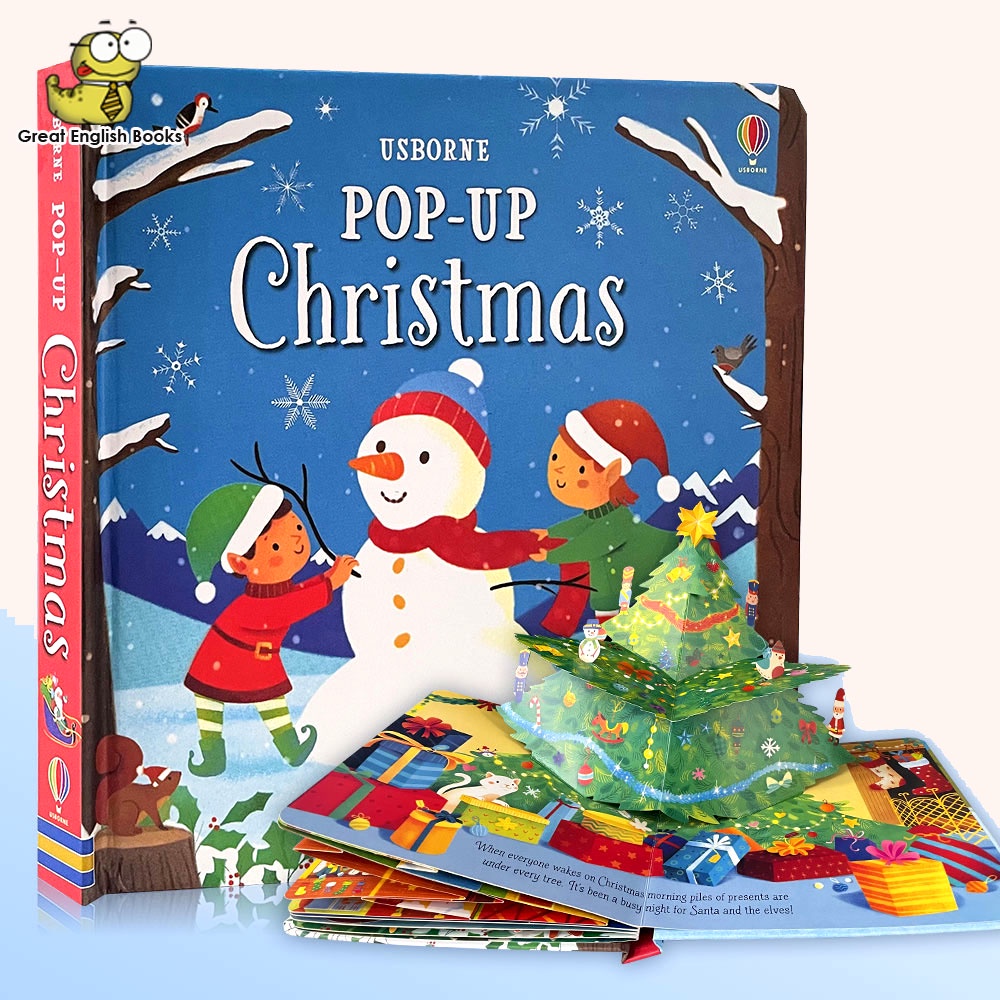 (ใช้โค้ดรับcoinคืน10%ได้) พร้อมส่ง หนังสือภาพภาษาอังกฤษ 3D ป๊อปอัพ Usborne Pop Up Christmas