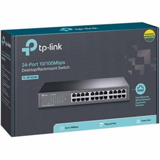 (พร้อมส่ง) SWITCH HUB (สวิตซ์ฮับ) TP-LINK (TL-SF1024D) Switching Hub 24 Port 10/100Mbps ของใหม่