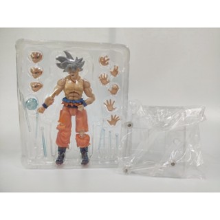 ฟิกเกอร์ PVC อนิเมะ Dragon Ball Z SHF Son Goku Ultra Instinct ของเล่นสําหรับเด็ก