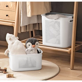 Omocha | Laundry Basket ตะกร้าผ้า มีหูหิ้ว ตะกร้าเก็บผ้า ตะกร้าอเนกประสงค์