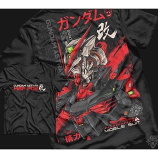 เสื้อยืดผ้าฝ้ายพิมพ์ลายแฟชั่น เสื้อกีฬาแขนสั้น พิมพ์ลาย Gundam Astray Red Frame Vector Illustration 2 สําหรับผู้ชาย และผ
