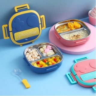 LUNCH BOX TEDEMEI 2 3 SEKAT Kotak Makan Anak Stainless 304 kids Lunch Box Set Premium Rantang Makan Kado Gift