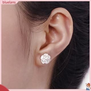 ต่างหูดอกไม้ Stud Earrings ชุบเงินสําหรับสตรีต่างหู