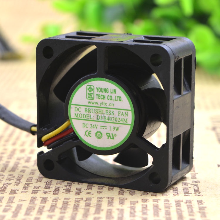 ซ ดีเอฟบี402024M 4CM 24V 1.9W 3WIRES INVERTER FAN 4020 SERVER FAN