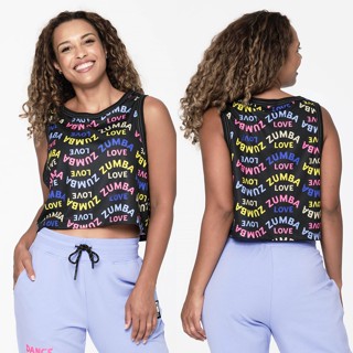 Zumba Love Mesh Crop Tank (เสื้อกล้ามครอปออกกำลังกายซุมบ้า)