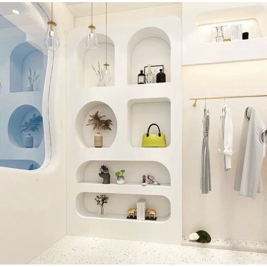 ชั้นวางมินิมอล สีขาว 🤍 (K00)