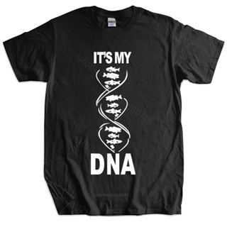 เสื้อยืดผ้าฝ้ายพิมพ์ลายแฟชั่น Homme เสื้อยืดลําลอง แขนสั้น พิมพ์ลาย Fishinger Its My Dna แฟชั่นฤดูร้อน สําหรับผู้ชาย