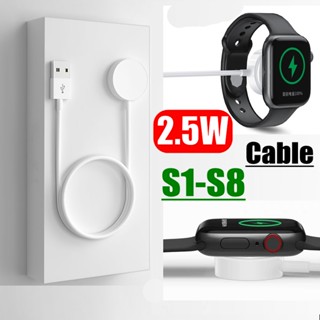 【 S8-s1 , 2.5W 】ที่ชาร์จ สําหรับ iWatch, Marchpower Watch สายชาร์จแม่เหล็กไร้สาย USB สําหรับ iWatch Series 8 7 6 5 4 3 2 1 Se 38 มม. 40 มม. 42 มม. 44 มม.