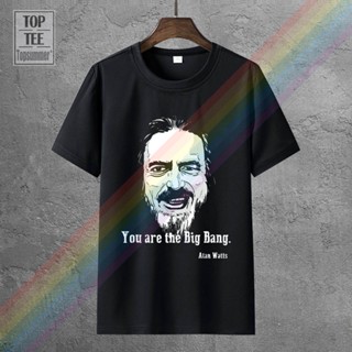 เสื้อยืดชาย อลันวัตส์เสื้อยืดปราชญ์พุทธศาสนากรดประสาทหลอน