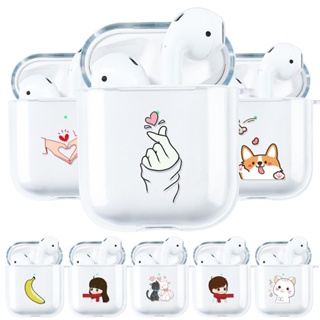 เคสหูฟังซิลิโคน TPU ลายสัตว์น่ารัก พร้อมแหวนนิ้ว แบบพกพา สําหรับ Airpods Pro 2 1 2 3 Pro Gen2 Gen3 Pro