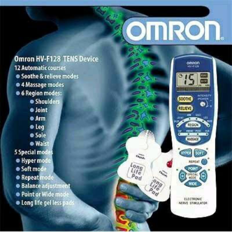 เครื่องกระตุ้นไฟฟ้า เครื่องนวดไฟฟ้า Omron HV-F128 มือสองสภาพใหม่